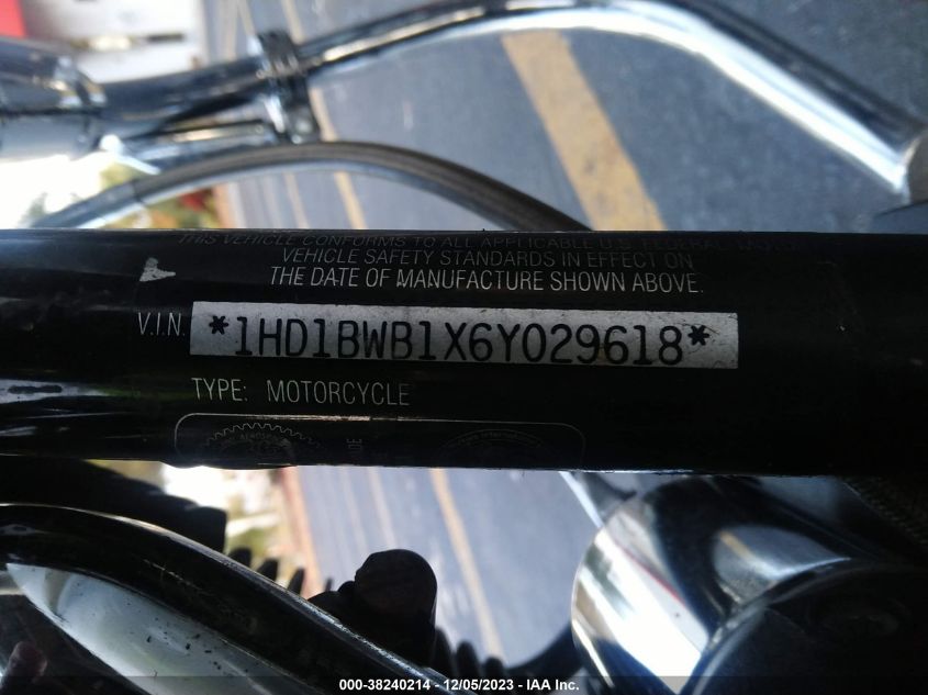 2006 HARLEY-DAVIDSON FLSTCI - 1HD1BWB1X6Y029618