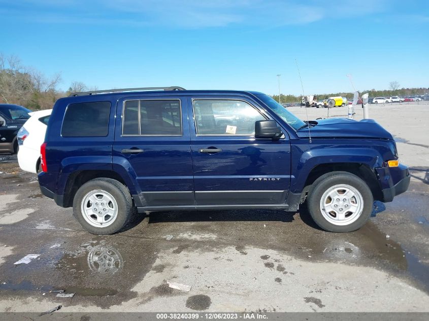 2014 JEEP PATRIOT SPORT - 1C4NJPBA0ED691385