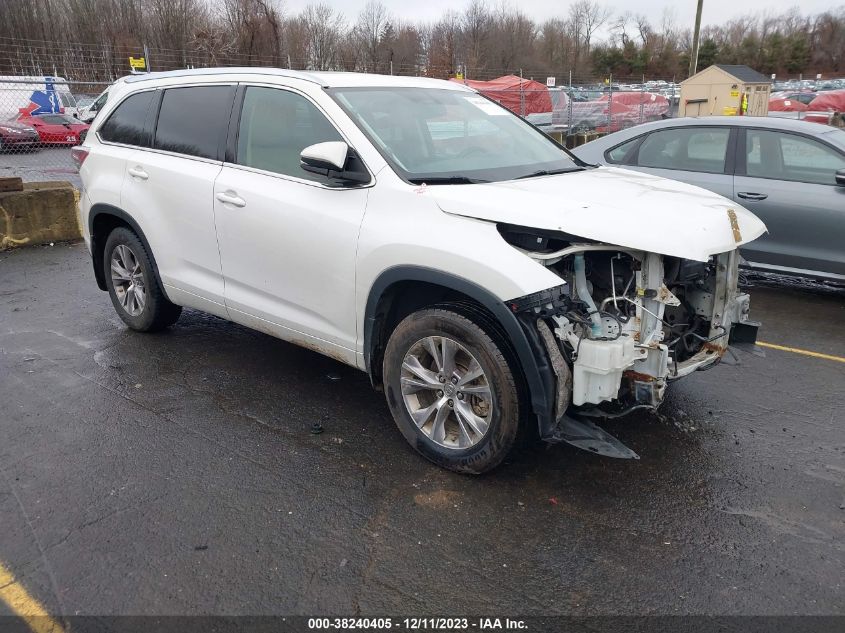 2015 TOYOTA HIGHLANDER XLE V6 - 5TDJKRFH4FS186681