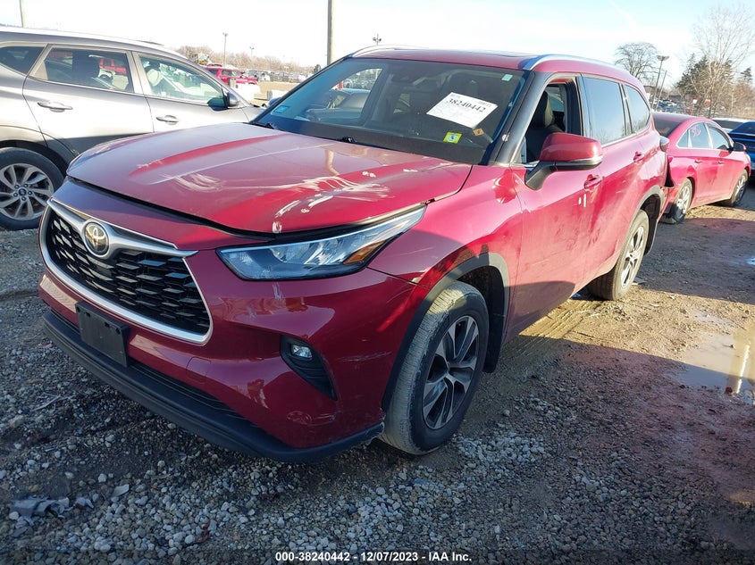 VIN 5TDHZRBH2LS020235 2020 TOYOTA HIGHLANDER XLE
