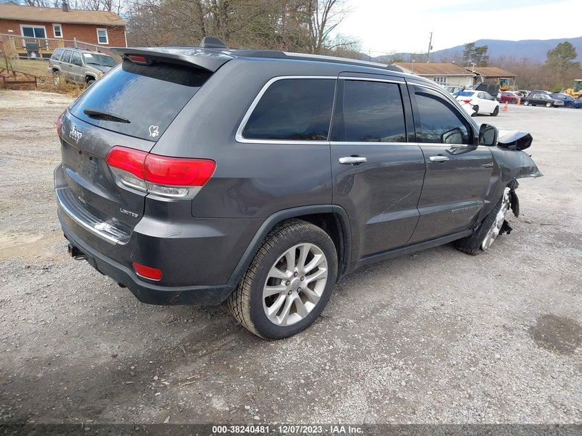 VIN 1C4RJFBGXHC875419 2017 JEEP GRAND CHEROKEE LIMITED