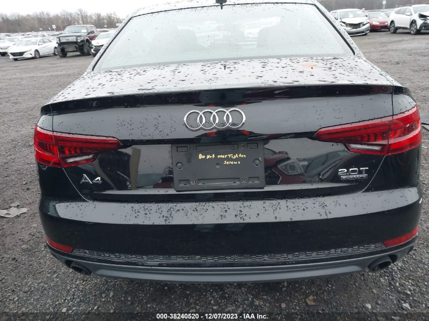 2018 AUDI A4 PREMIUM - WAUDNAF46JN017633