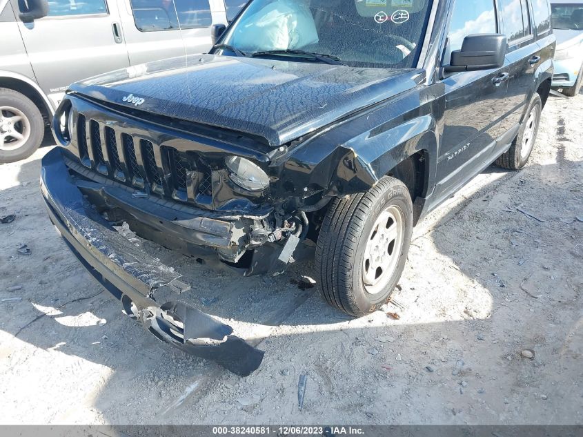2015 JEEP PATRIOT SPORT - 1C4NJRBB6FD134910