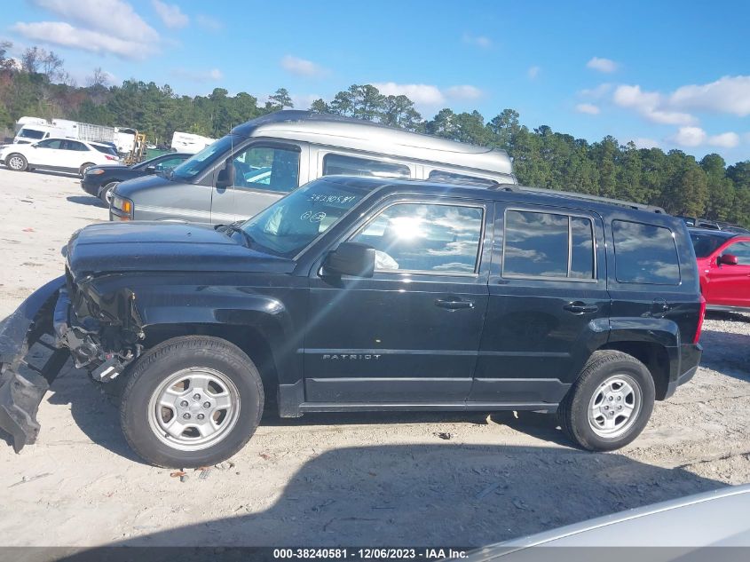 2015 JEEP PATRIOT SPORT - 1C4NJRBB6FD134910