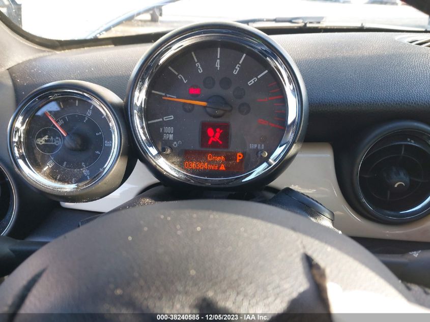 2015 MINI ROADSTER COOPER WMWSY1C50FT626179