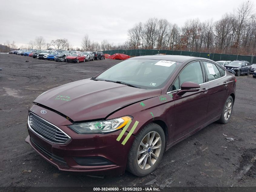 2017 FORD FUSION SE - 3FA6P0H79HR137205