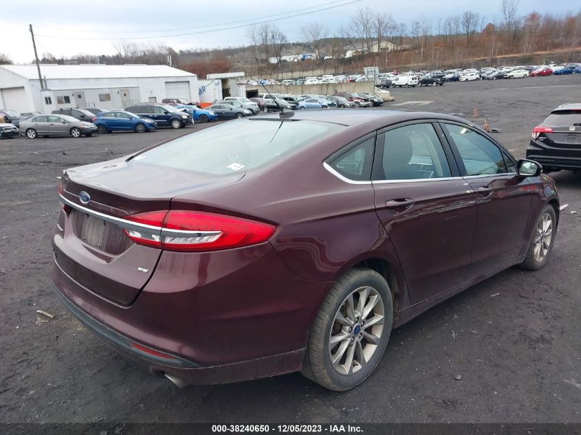 2017 FORD FUSION SE - 3FA6P0H79HR137205