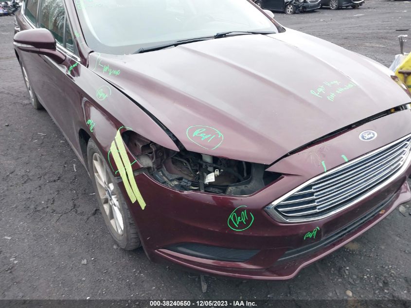 2017 FORD FUSION SE - 3FA6P0H79HR137205