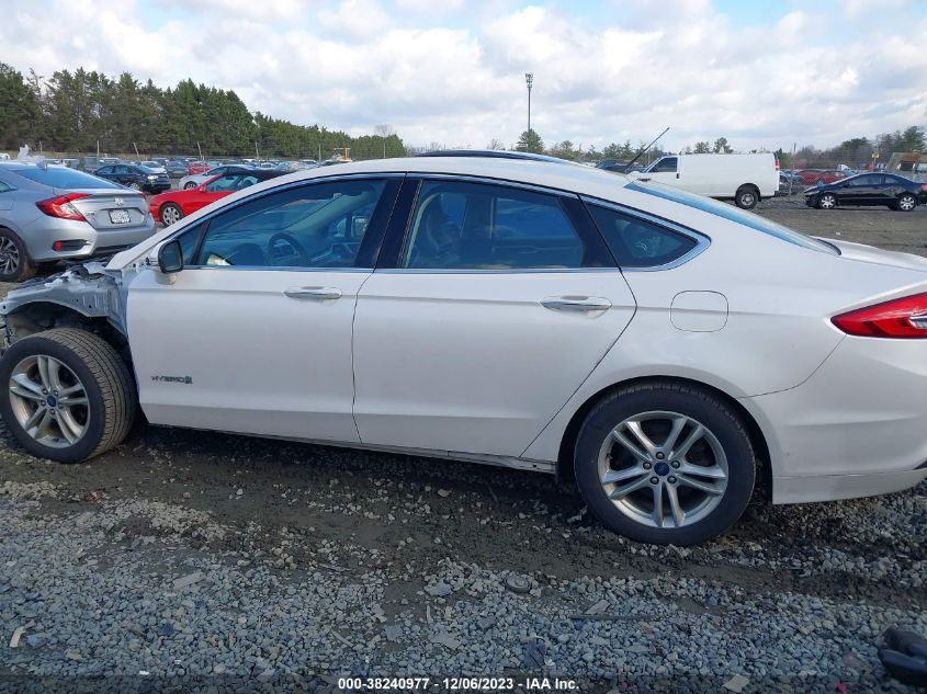 2018 FORD FUSION HYBRID SE - 3FA6P0LU5JR153436