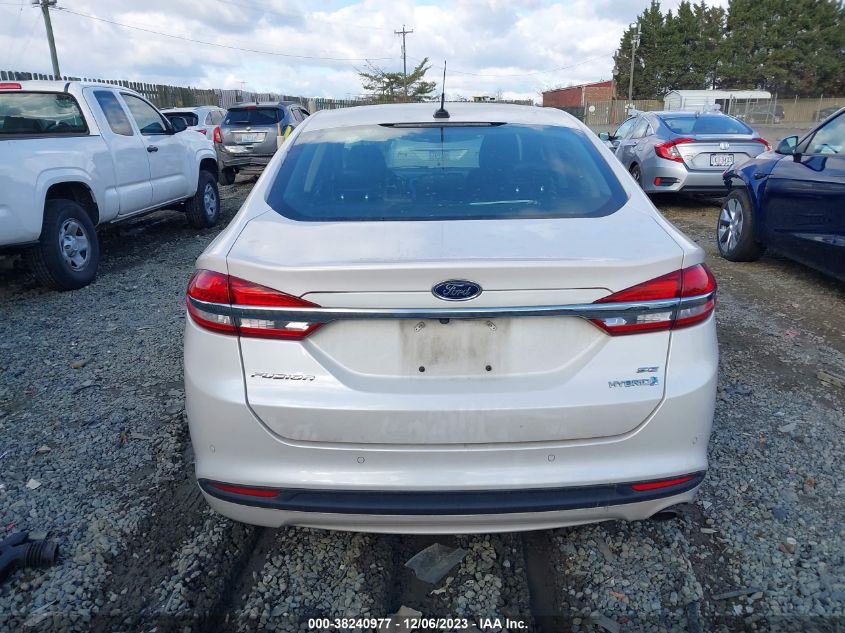 2018 FORD FUSION HYBRID SE - 3FA6P0LU5JR153436