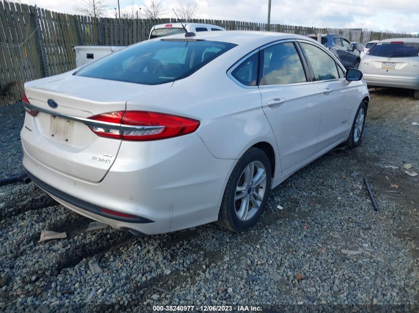 2018 FORD FUSION HYBRID SE - 3FA6P0LU5JR153436