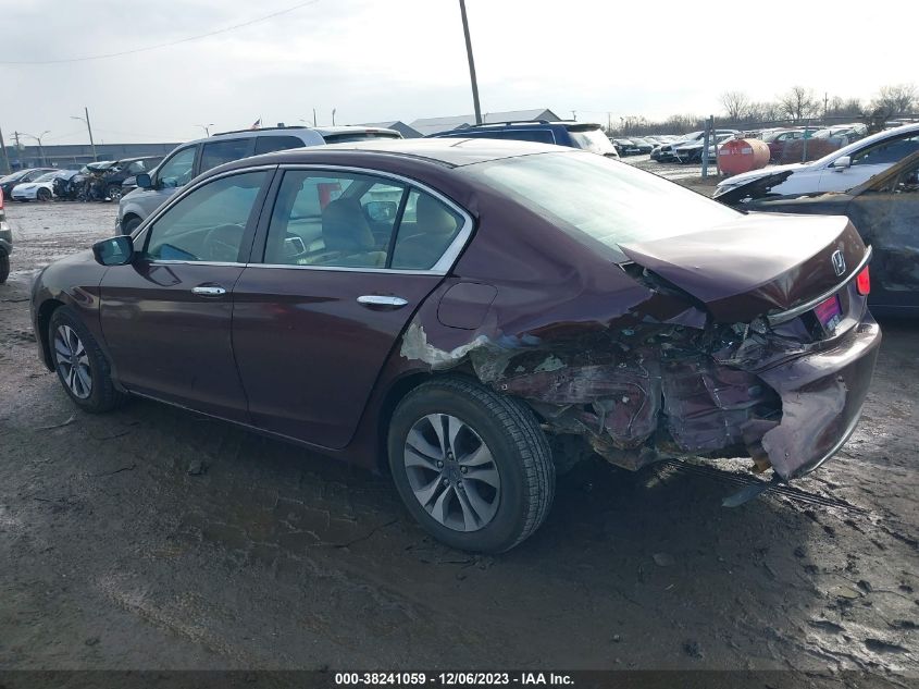 2013 HONDA ACCORD LX - 1HGCR2F35DA169366