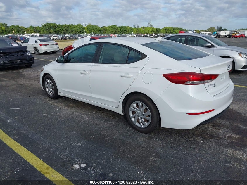 VIN 5NPD74LF5HH110299 2017 HYUNDAI ELANTRA SE