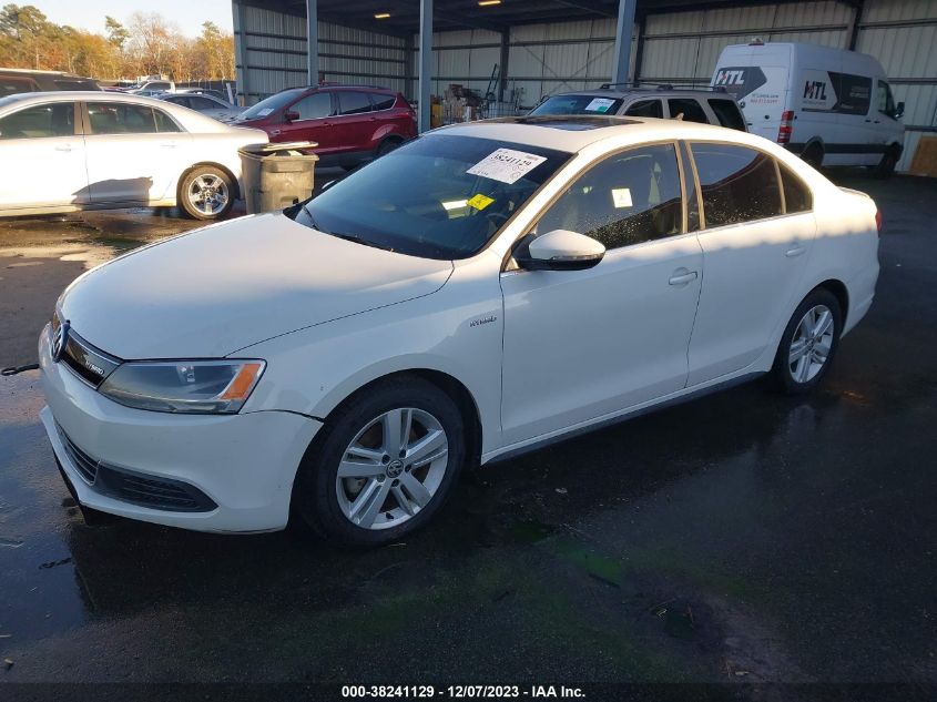 2013 VOLKSWAGEN JETTA HYBRID SEL 3VW637AJ0DM254499