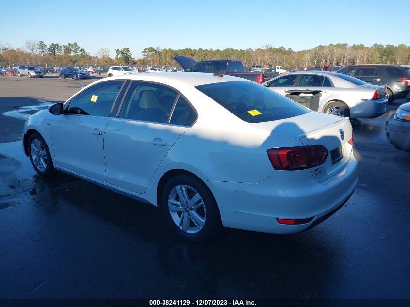 2013 VOLKSWAGEN JETTA HYBRID SEL 3VW637AJ0DM254499