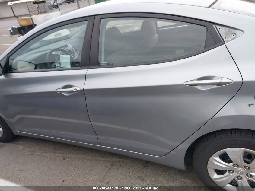 2016 HYUNDAI ELANTRA SE/SPORT/LIMITED - 5NPDH4AE6GH749572