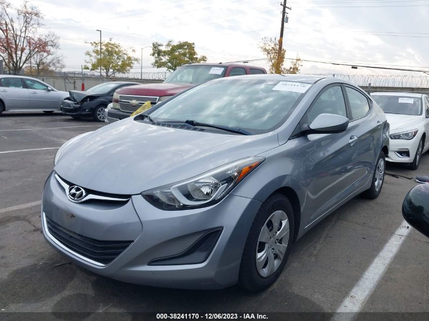 2016 HYUNDAI ELANTRA SE/SPORT/LIMITED - 5NPDH4AE6GH749572