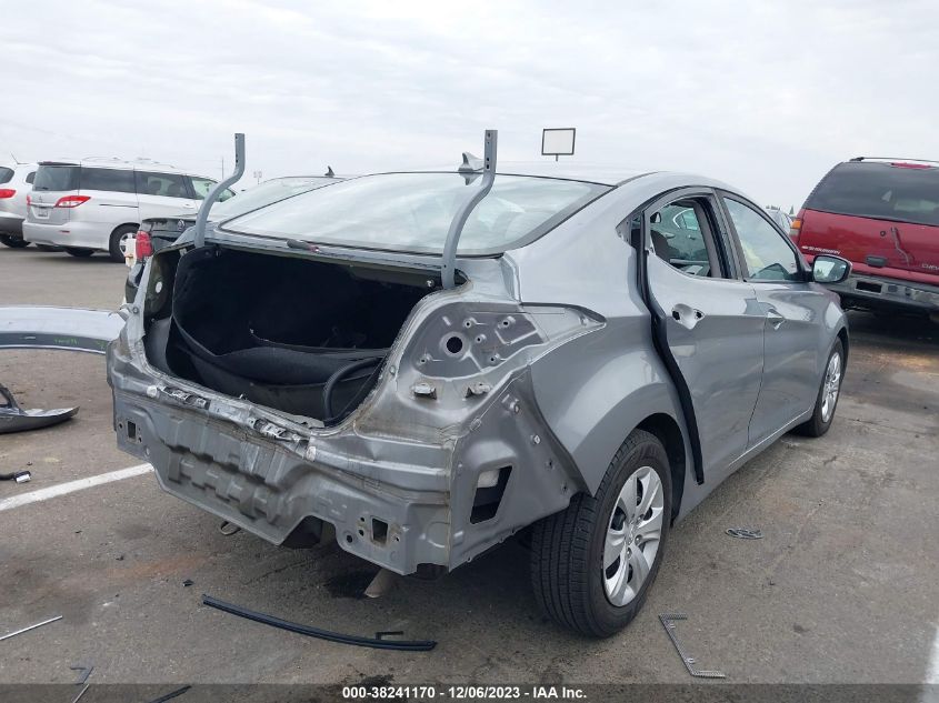 2016 HYUNDAI ELANTRA SE/SPORT/LIMITED - 5NPDH4AE6GH749572