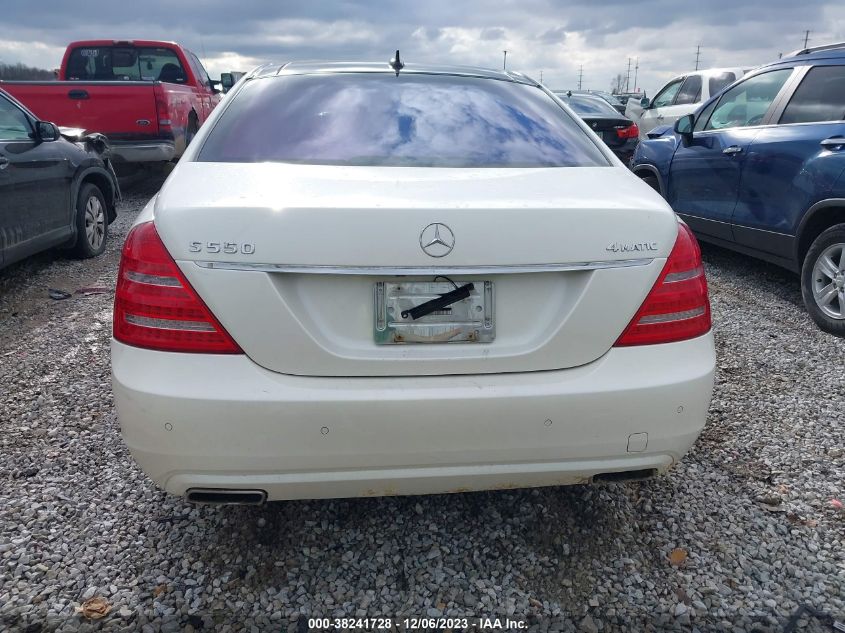 2013 MERCEDES-BENZ S 550 4MATIC WDDNG9EBXDA536394