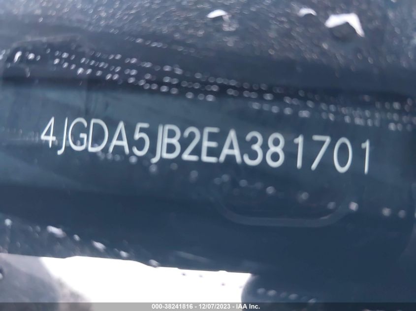 2014 MERCEDES-BENZ ML 350 4JGDA5JB2EA381701