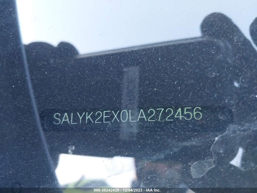 2020 LAND ROVER RANGE ROVER VELAR P250 R-DYNAMIC S - SALYK2EX0LA272456
