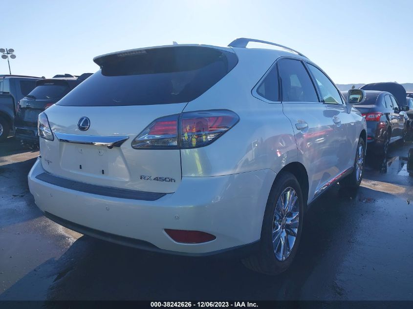 2013 LEXUS RX 450H - JTJBC1BA8D2060384