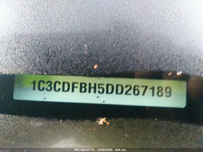 2013 DODGE DART SXT - 1C3CDFBH5DD267189