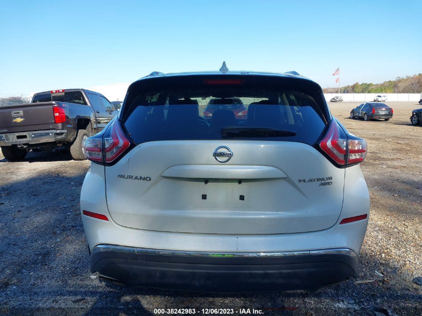 2017 NISSAN MURANO PLATINUM - 5N1AZ2MG4HN135960