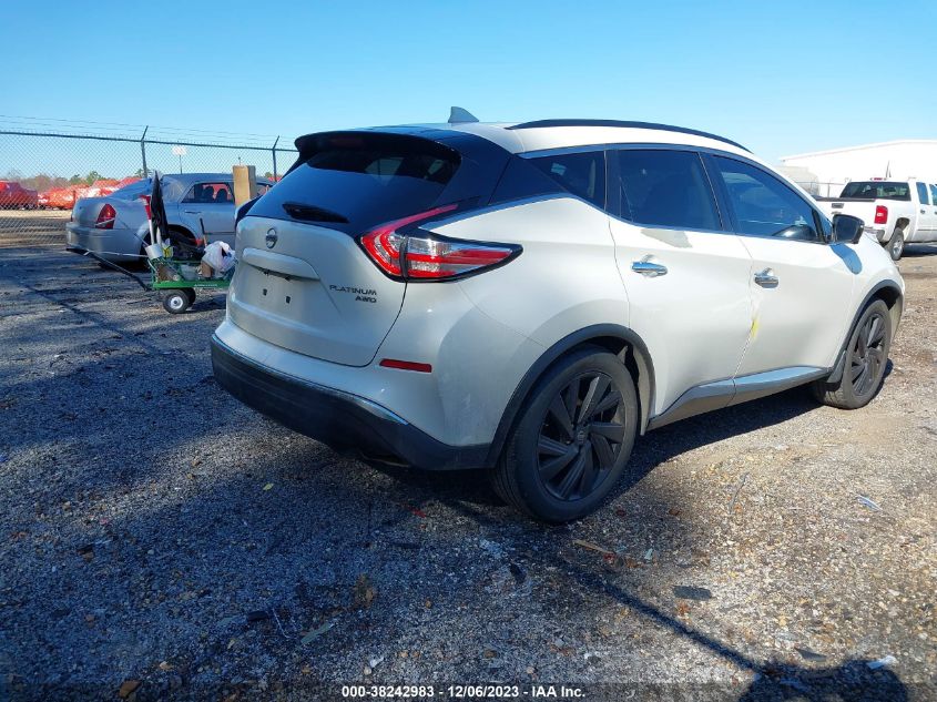 2017 NISSAN MURANO PLATINUM - 5N1AZ2MG4HN135960