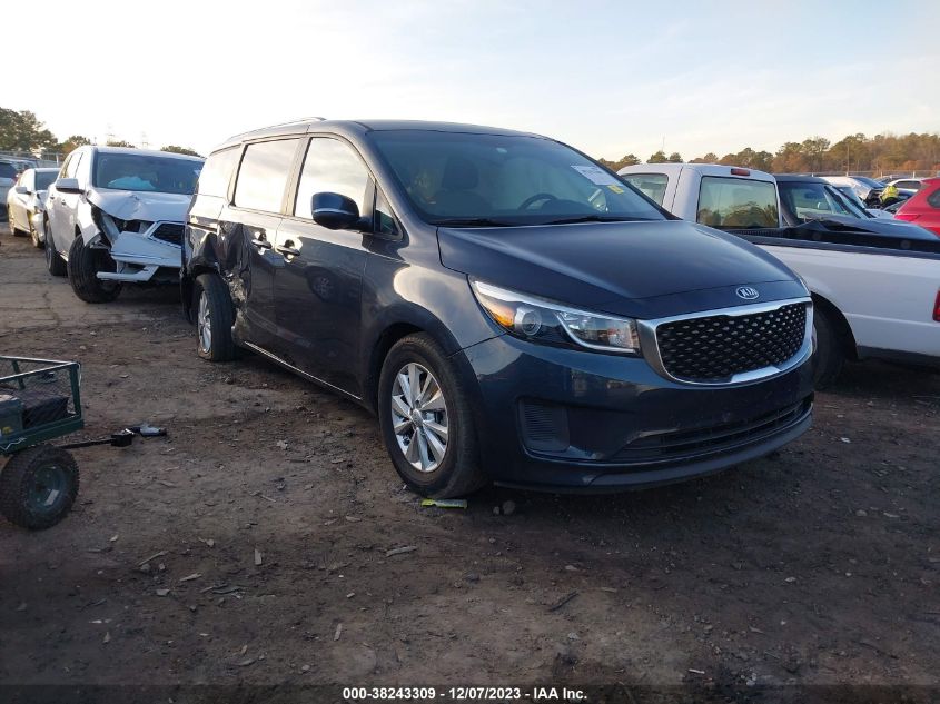 Lot #2534661547 2016 KIA SEDONA LX salvage car