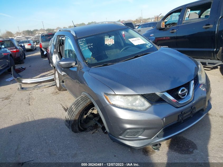 2016 NISSAN ROGUE S/SL/SV - KNMAT2MV7GP62946