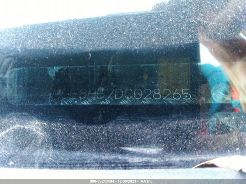 2013 HONDA FIT SPORT - JHMGE8H57DC028265