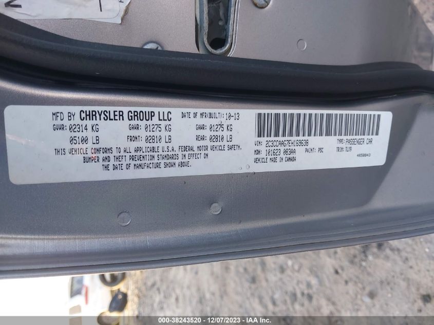 2014 CHRYSLER 300 - 2C3CCAAG7EH169638