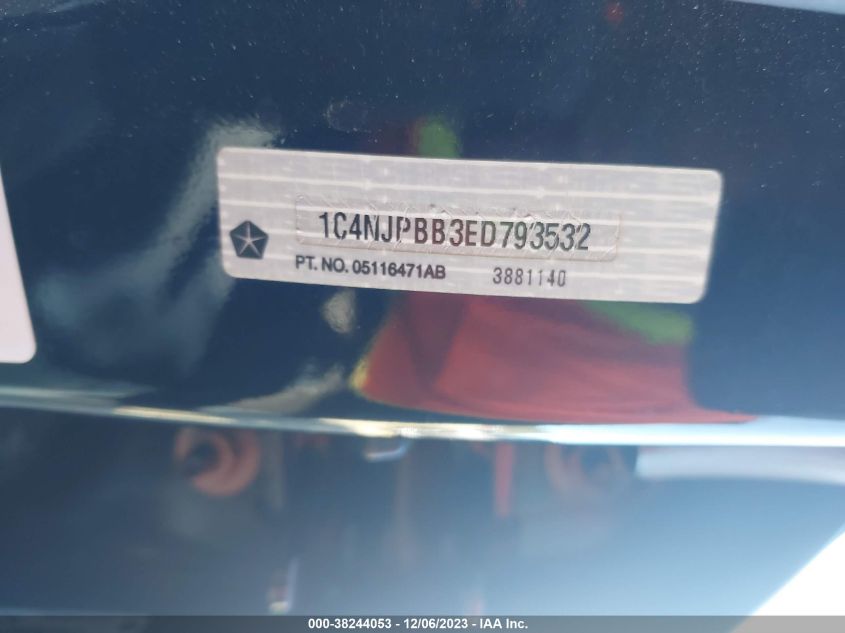 2014 JEEP PATRIOT SPORT - 1C4NJPBB3ED793532