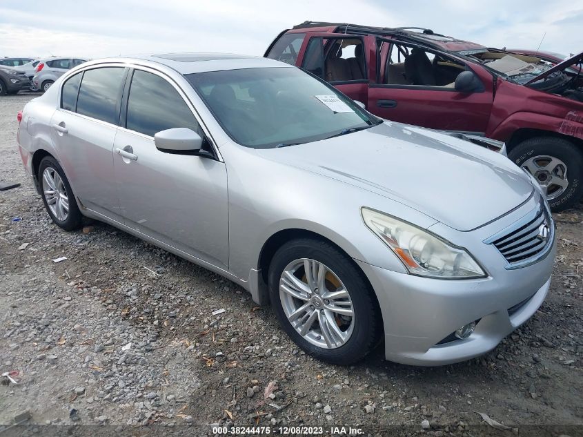 2013 INFINITI G37X - JN1CV6AR6DM750499