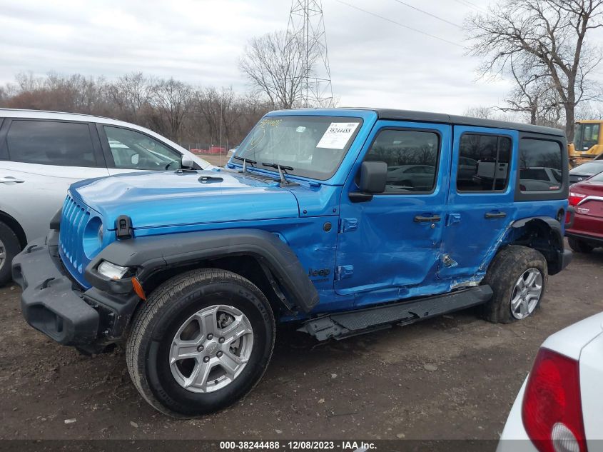 2022 JEEP WRANGLER UNLIMITED SPORT S 4X4 - 1C4HJXDG1NW208263