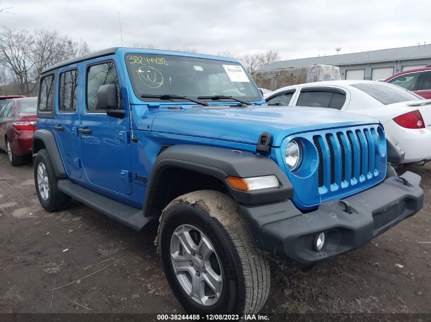 2022 JEEP WRANGLER UNLIMITED SPORT S 4X4 - 1C4HJXDG1NW208263