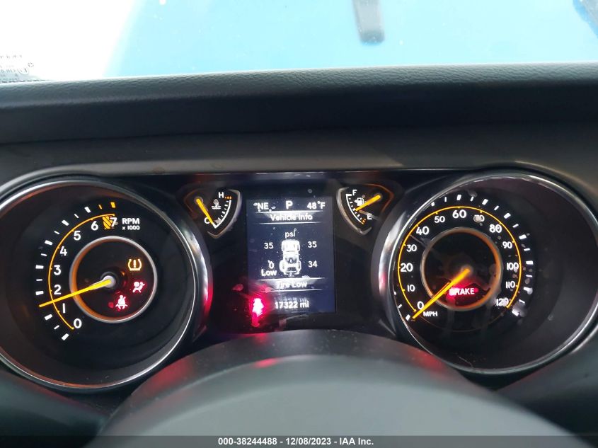 2022 JEEP WRANGLER UNLIMITED SPORT S 4X4 - 1C4HJXDG1NW208263