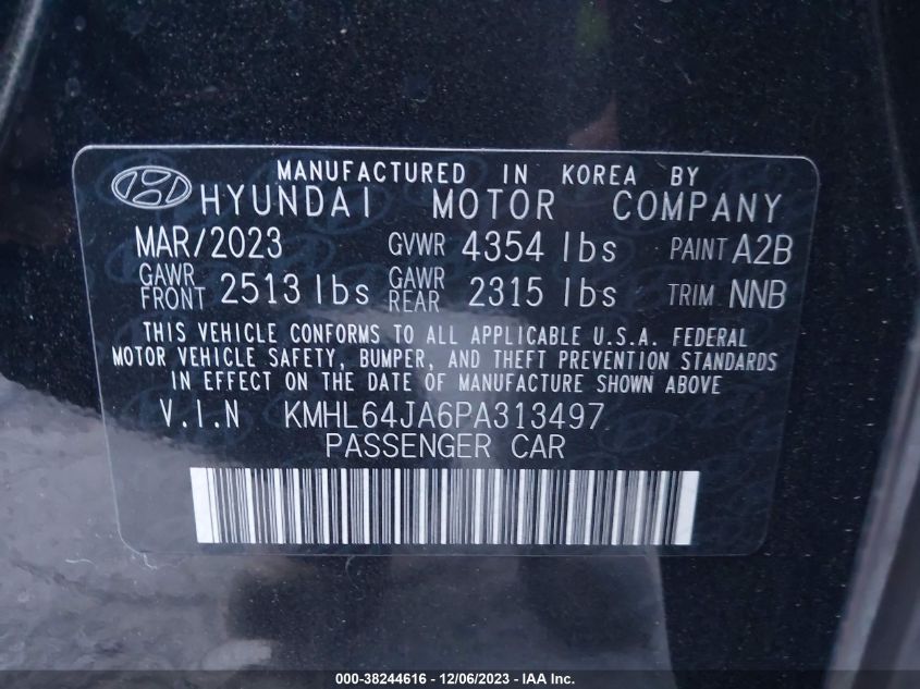 2023 HYUNDAI SONATA SEL - KMHL64JA6PA313497