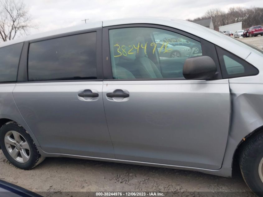 2014 TOYOTA SIENNA L V6 7 PASSENGER - 5TDZK3DC6ES456466