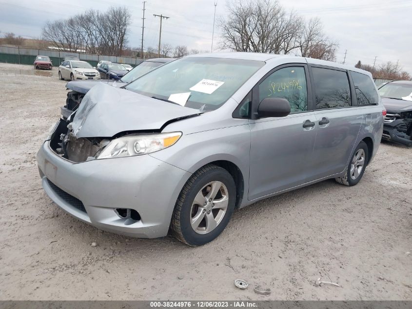 2014 TOYOTA SIENNA L V6 7 PASSENGER - 5TDZK3DC6ES456466