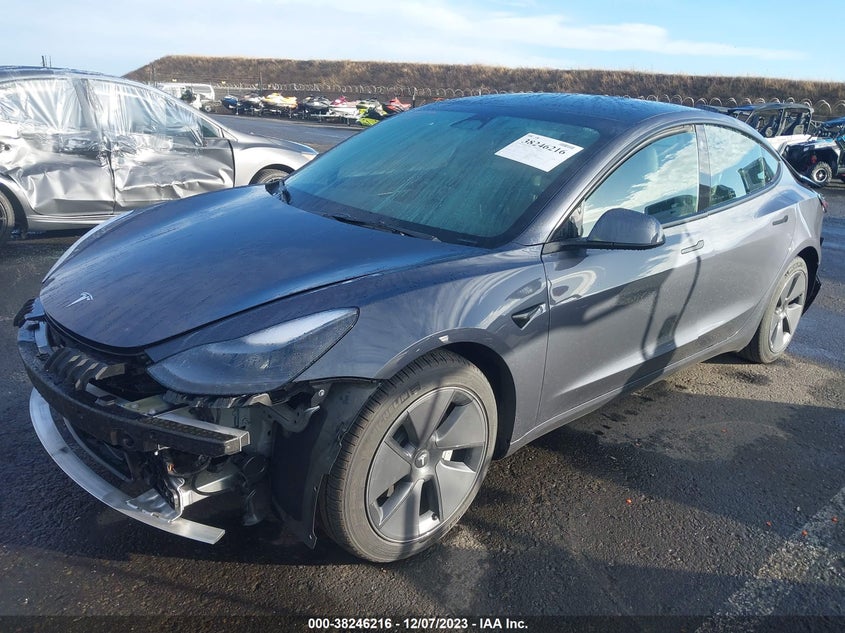 VIN 5YJ3E1EB1NF344556 2022 TESLA MODEL 3