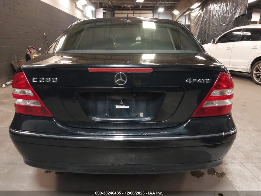 WDBRF92H16F764599 | 2006 MERCEDES-BENZ C 280