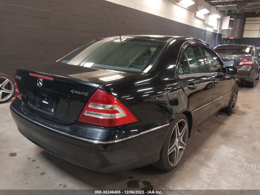 WDBRF92H16F764599 | 2006 MERCEDES-BENZ C 280