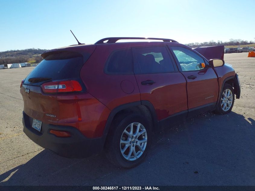 2016 JEEP CHEROKEE SPORT - 1C4PJLAB5GW230461
