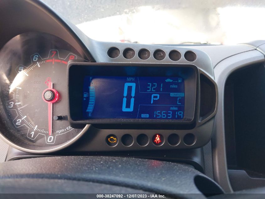 2013 CHEVROLET SONIC LT - 1G1JC5SH8D4107557