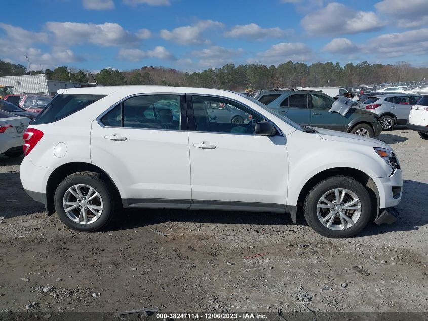 2017 CHEVROLET EQUINOX LS - 2GNFLEEK0H6144862