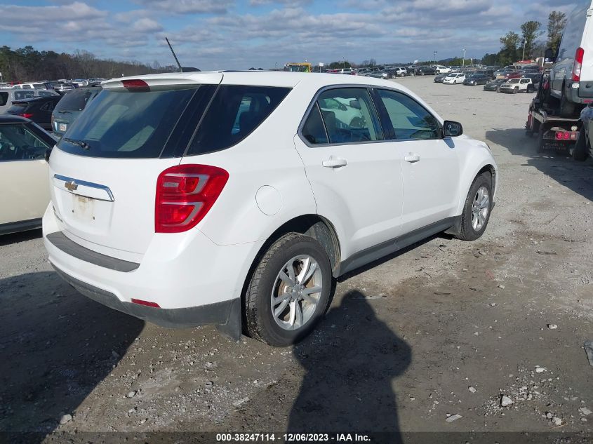 2017 CHEVROLET EQUINOX LS - 2GNFLEEK0H6144862