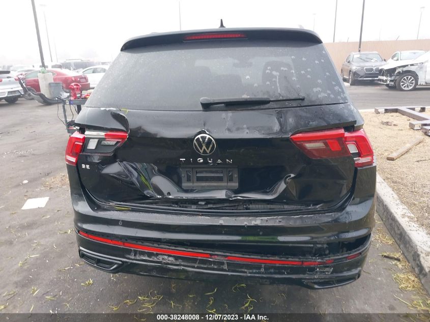 2022 VOLKSWAGEN TIGUAN SE R-LINE BLACK - 3VVCB7AX4NM080582