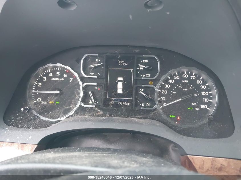 2019 TOYOTA TUNDRA CREWMAX 1794/CREWMAX PLAT - 5TFAY5F15KX826556